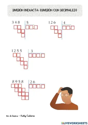 División con decimales