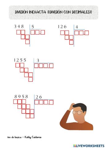 División con decimales