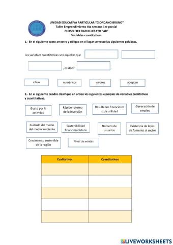 Taller cuarta semana primer parcial 3ro