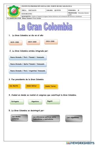 La Gran Colombia