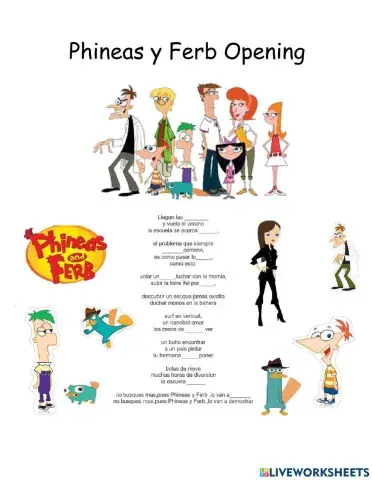 Actividad phineas y ferb
