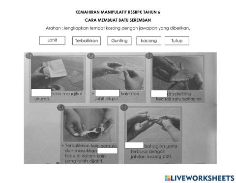 Membuat batu seremban