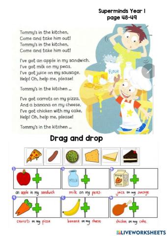 Unit 4: Lunchtime - Tommy's in the kitchen