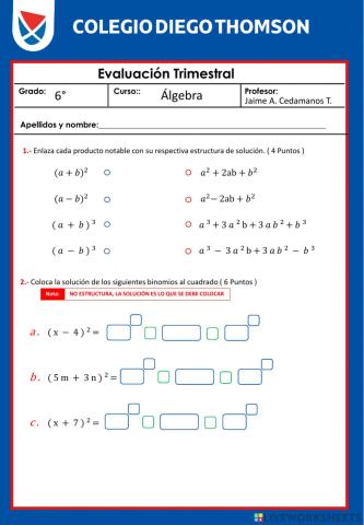 Examen 6to Álgebra Sept