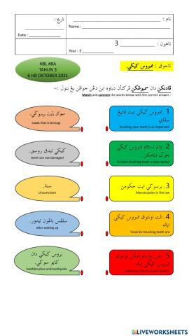 Hbl-8a (tahun 3) memberus gigi