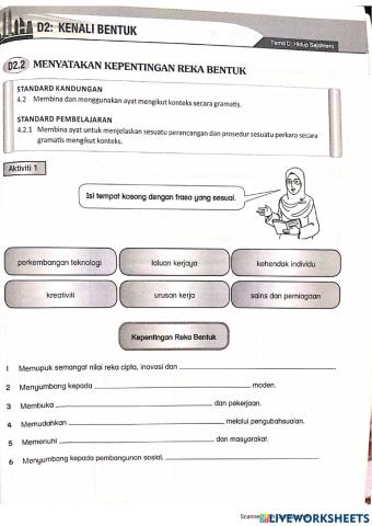 Kenali bentuk amalan bahasa melayu