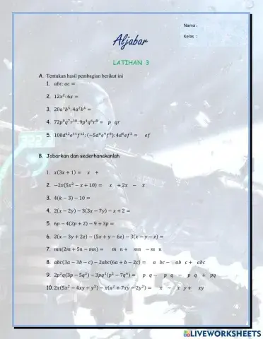 ALJABAR Latihan 3