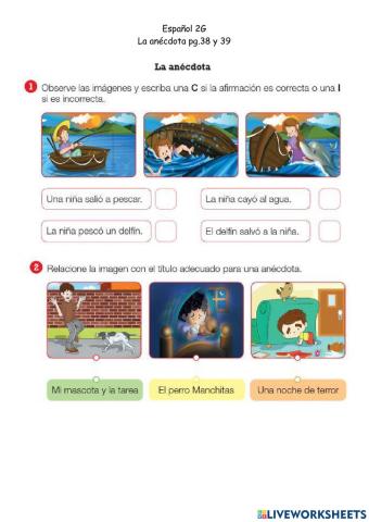 Español 2G-La anécdota