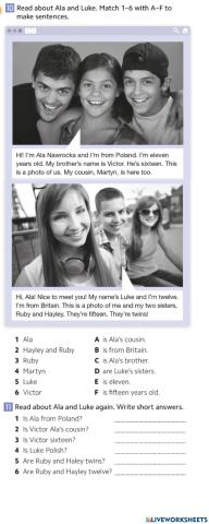 Reading Alan and Luke