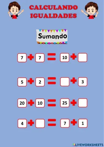 Calculando igualdades