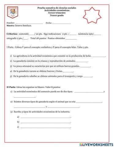 Actividades económicas