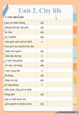 Grade 9 - Unit 2 + Past tenses