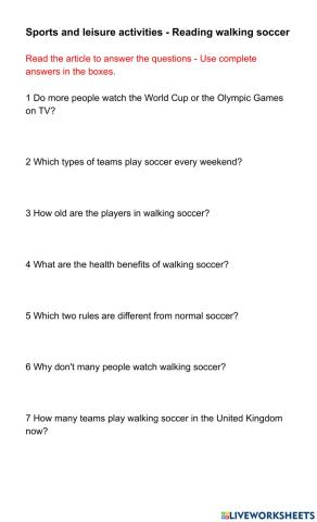 Sports and Competitions