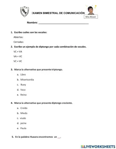Evaluación de comunicación