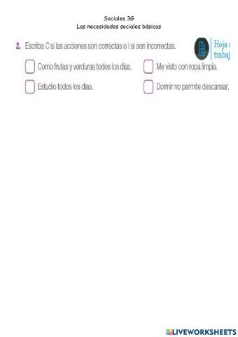 Sociales 3G-Las necesidades sociales