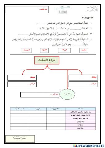 الوراثة والصفات