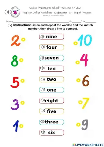 Maths Final test K2-4