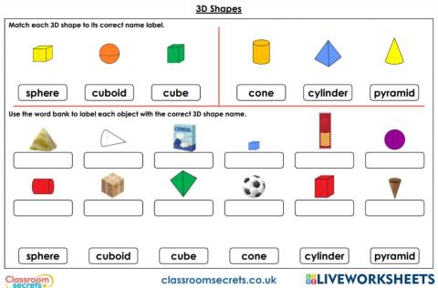 3D shapes