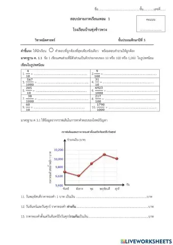 ข้อสอบคณิต ป.5