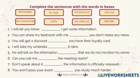 Time clauses (p. 12)