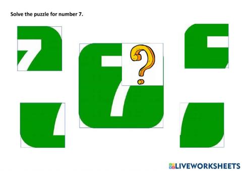 Number 7 puzzle