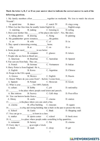 1st mid term revision gr6