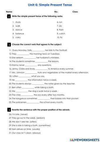 Simple Present Tense