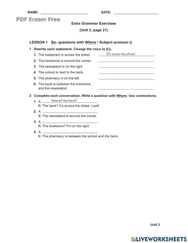 Top notch FUNDAMENTALS( UNIT 3)