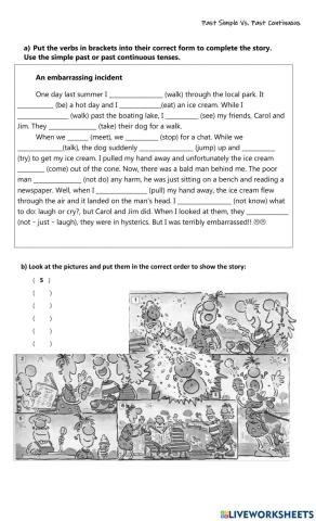 Past Simple Vs Past Continuous