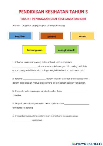 Penjagaan dan Keselamatan Diri