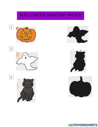 Halloween shadow match