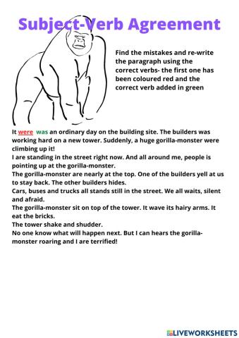 Subject Verb Agreement