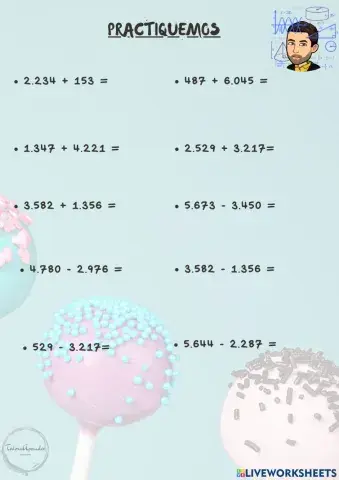 Práctica suma y resta