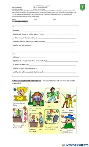 Class 3 unit 4 8th grade