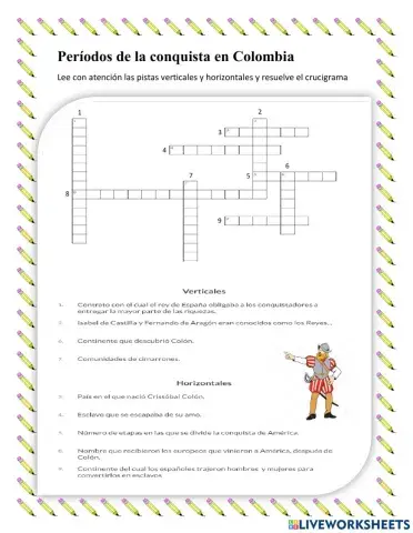 Crucigrama conquista