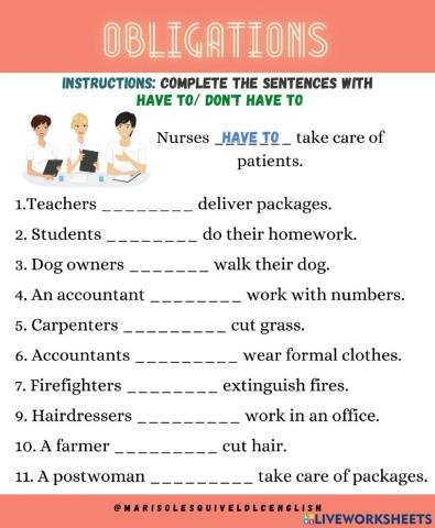 Have to-don't have to