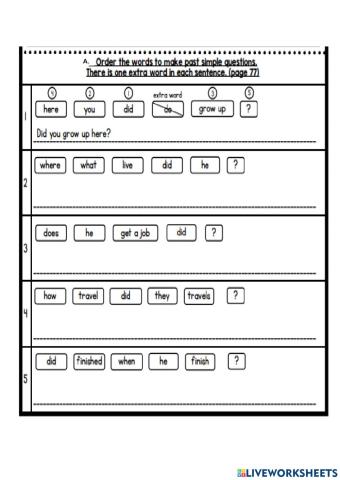 English year 5 growing up