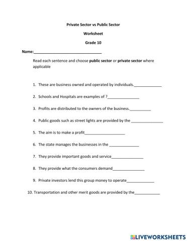 Private Sector vs Public Sector