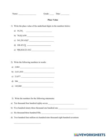 Place Value