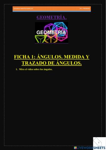 Geometría. Ficha 1.