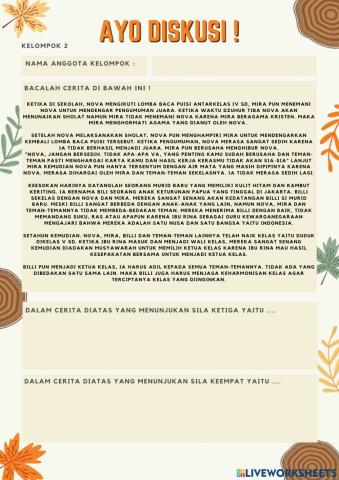 Diskusi nilai pancasila team 2