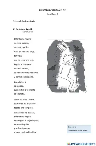 Comprensión de lectura