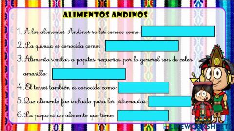 Alimentos andinos