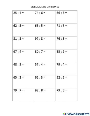 Test matemática 4° Básico