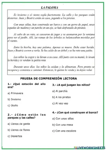 Comprensión lectora