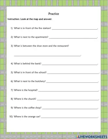 Map's Questions (My town)