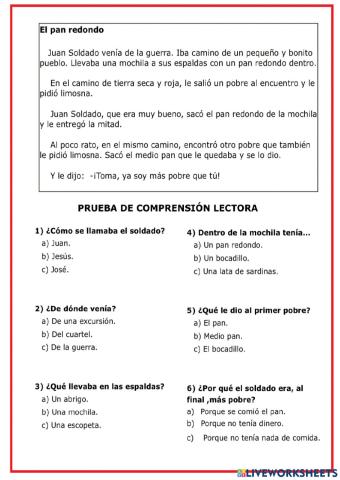 Comprensión lectora