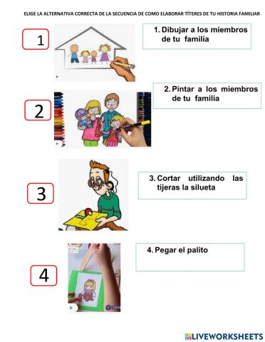 Elaborar títeres de papel