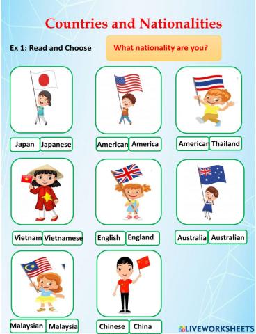 Countries and Nationalities