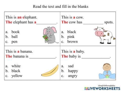 Articles :A - An-The